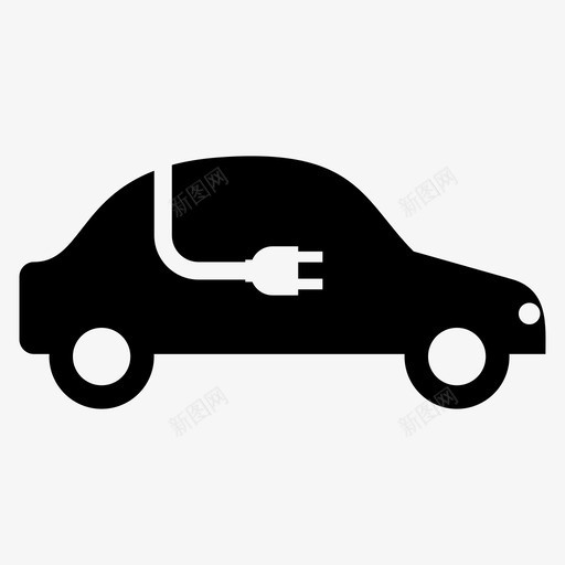 生态进化汽车充电器图标svg_新图网 https://ixintu.com 充电器 汽车 环境 生态进化 电动车