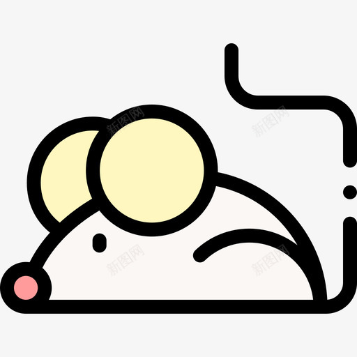小鼠生物学19线状颜色图标svg_新图网 https://ixintu.com 小鼠 生物学 线状 颜色