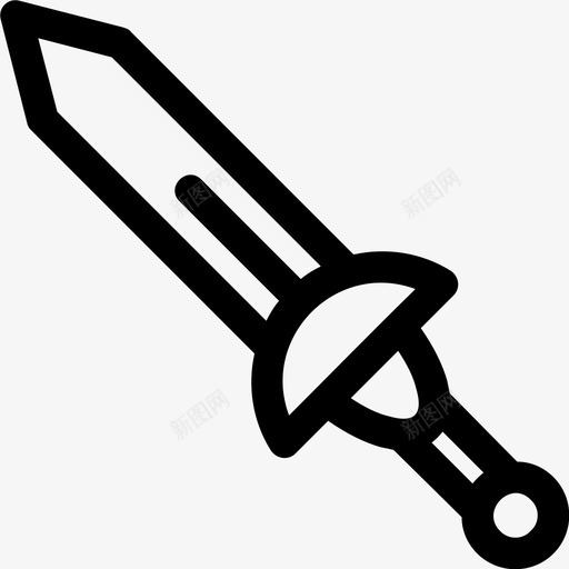 刀片剑图标svg_新图网 https://ixintu.com 武器
