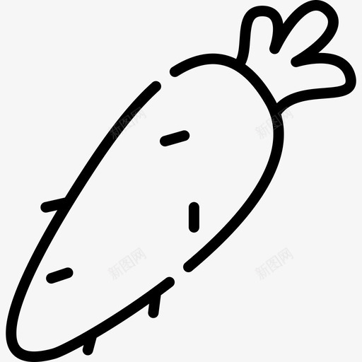 辣根水果蔬菜11线状图标svg_新图网 https://ixintu.com 水果 线状 蔬菜 辣根