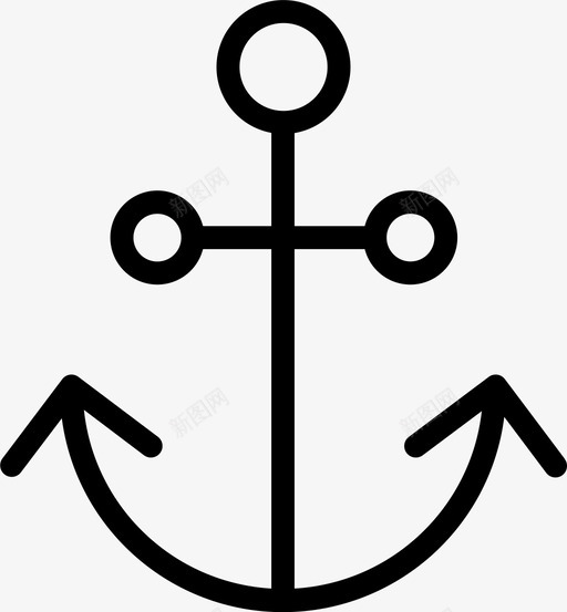 锚钩左舷图标svg_新图网 https://ixintu.com 左舷 钩 锚