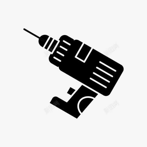 钻头打孔器电钻图标svg_新图网 https://ixintu.com 图标 字形 工具 打孔器 电动工具 电钻 钻头