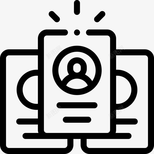 简介工作简历23直系图标svg_新图网 https://ixintu.com 工作简历23 直系 简介