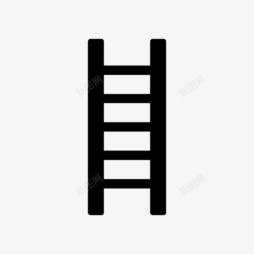 梯子施工应急图标svg_新图网 https://ixintu.com 安全 工作 工具 应急 施工 梯子