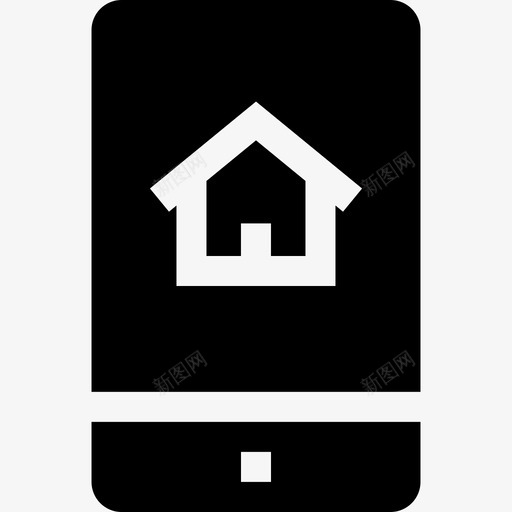 智能手机智能家居70已填充图标svg_新图网 https://ixintu.com 已填充 智能家居70 智能手机