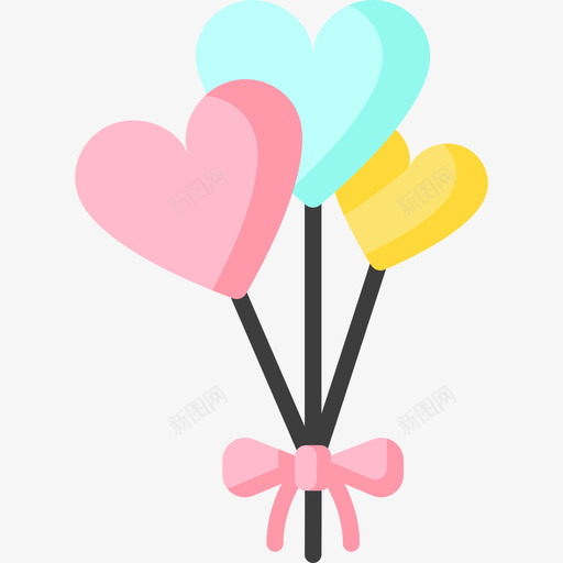气球婚礼166平的图标svg_新图网 https://ixintu.com 婚礼 平的 气球