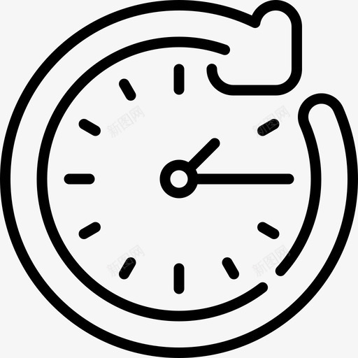 时钟客户服务4线性图标svg_新图网 https://ixintu.com 客户服务4 时钟 线性