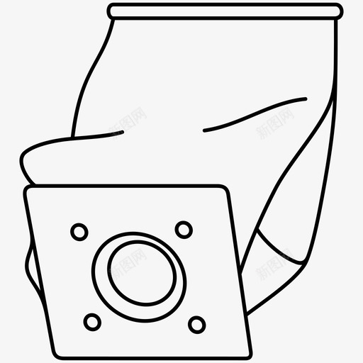 可重复使用的布袋除尘袋吸尘器图标svg_新图网 https://ixintu.com 使用 可洗 吸尘器 布袋 用的 重复 除尘