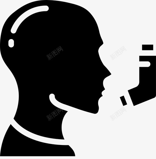 吸入器急救2填充图标svg_新图网 https://ixintu.com 吸入器 填充 急救