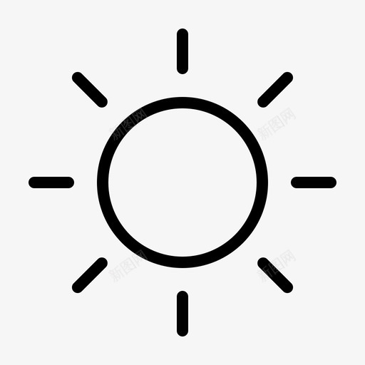 太阳光束明亮图标svg_新图网 https://ixintu.com 光束 光线 太阳 日落 明亮 气候