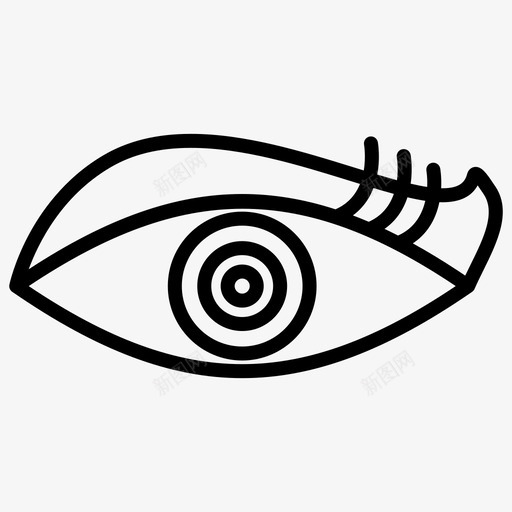 美容化妆品眼睛图标svg_新图网 https://ixintu.com 化妆品 眼妆 眼睛 美容 美容和化妆品常规系列132