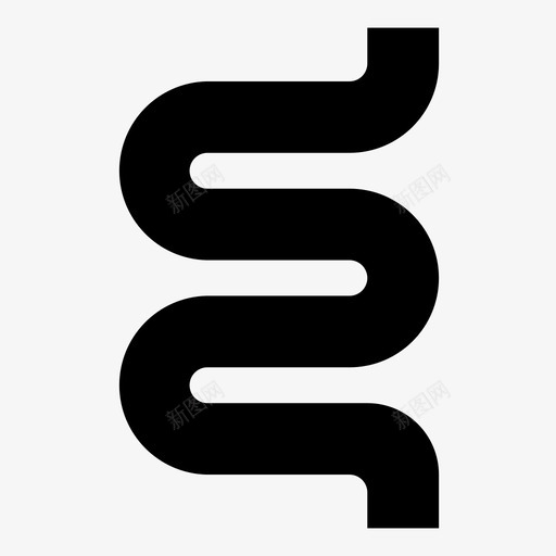 肠器官消化蛇图标svg_新图网 https://ixintu.com 医疗保健 器官 消化 铭文