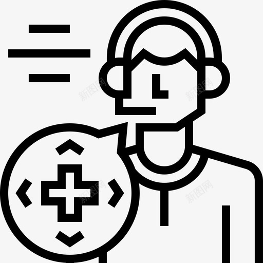 支持游戏开发6线性图标svg_新图网 https://ixintu.com 开发 支持 游戏 线性