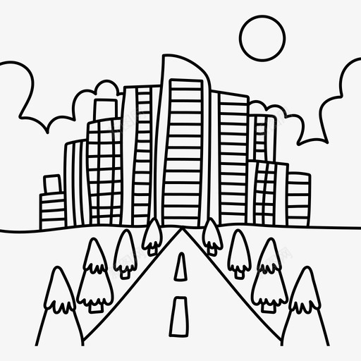 城市景观景观31黑色图标svg_新图网 https://ixintu.com 城市 景观 黑色