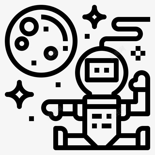 太空旅行宇航员月球图标svg_新图网 https://ixintu.com 太空 宇航员 宇航局 旅行 月球 美国