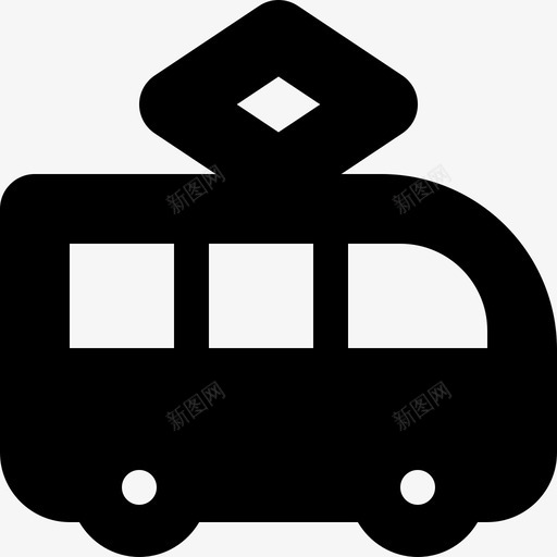 有轨电车运输和车辆1填充图标svg_新图网 https://ixintu.com 填充 有轨电车 运输和车辆1