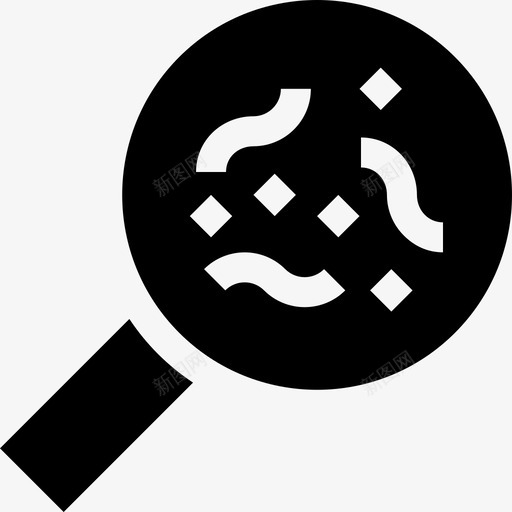放大镜过敏5填充图标svg_新图网 https://ixintu.com 填充 放大镜 过敏5