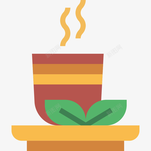 绿茶饮料22平的图标svg_新图网 https://ixintu.com 平的 绿茶 饮料22