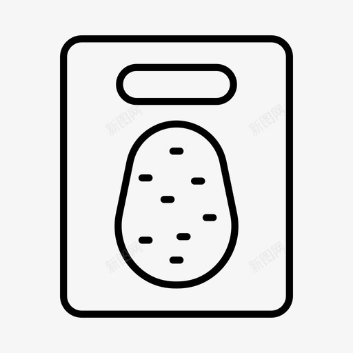 食物准备砧板烹饪图标svg_新图网 https://ixintu.com 水果和蔬菜 烹饪 砧板 食物准备