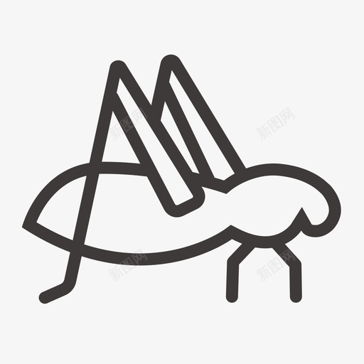 虫害-蚱svg_新图网 https://ixintu.com 虫害-蚱 线性 简约