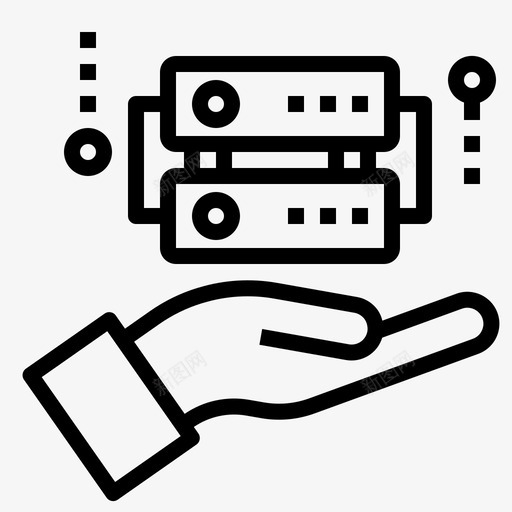 数据库大数据62线性图标svg_新图网 https://ixintu.com 大数 数据 数据库 线性