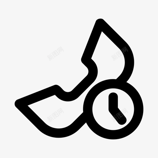 呼叫等待交付出发图标svg_新图网 https://ixintu.com 交付 出发 呼叫 等待 运输 迟到