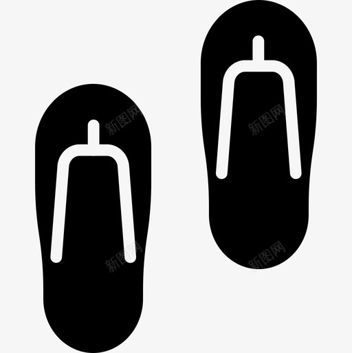 拖鞋男士配件6实心图标svg_新图网 https://ixintu.com 实心 拖鞋 男士 配件