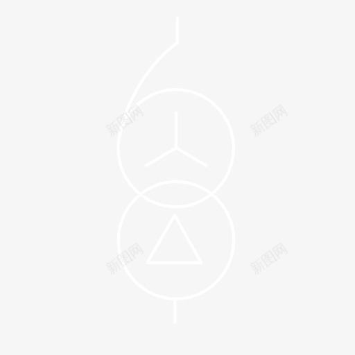 双绕组自耦可调变压器(星形-三角形连接)svg_新图网 https://ixintu.com 双绕组自耦可调变压器(星形-三角形连接) srzbyq_w