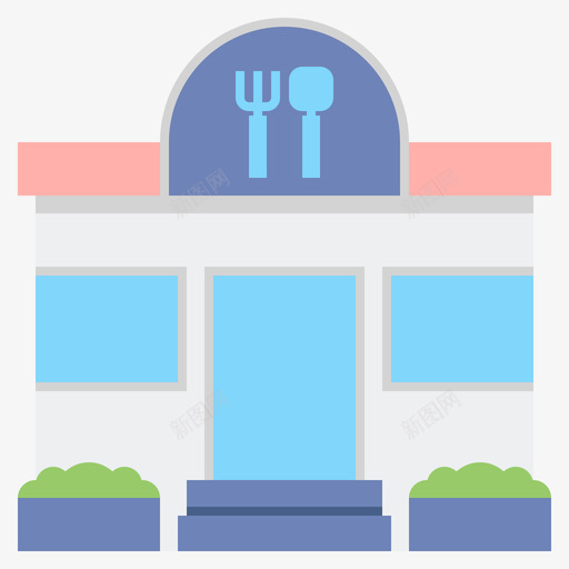 咖啡馆主题公园2公寓图标svg_新图网 https://ixintu.com 主题公园2 公寓 咖啡馆