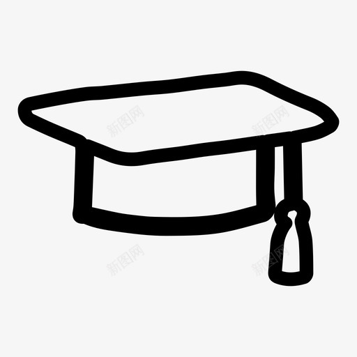 学生帽帽子头盔图标svg_新图网 https://ixintu.com 头盔 学生 帽子 职业