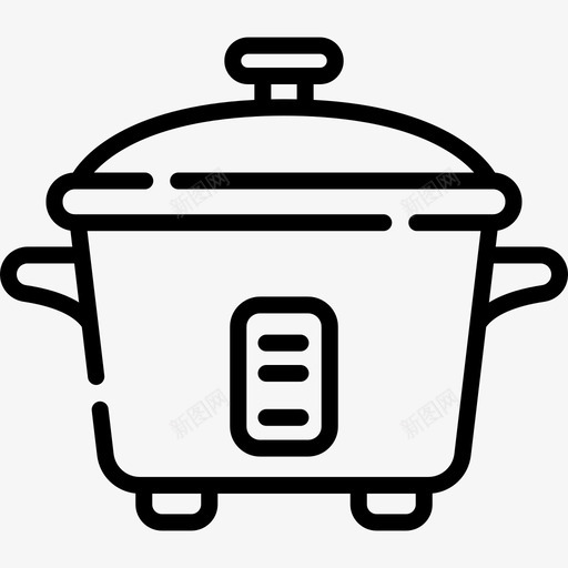 电饭煲电子57线性图标svg_新图网 https://ixintu.com 电子 电饭煲 线性