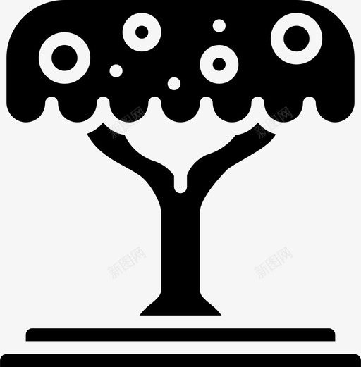 树植物30填充图标svg_新图网 https://ixintu.com 填充 植物