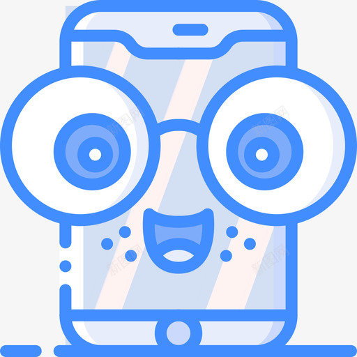 手机可爱的tech4蓝色图标svg_新图网 https://ixintu.com 可爱的tech4 手机 蓝色