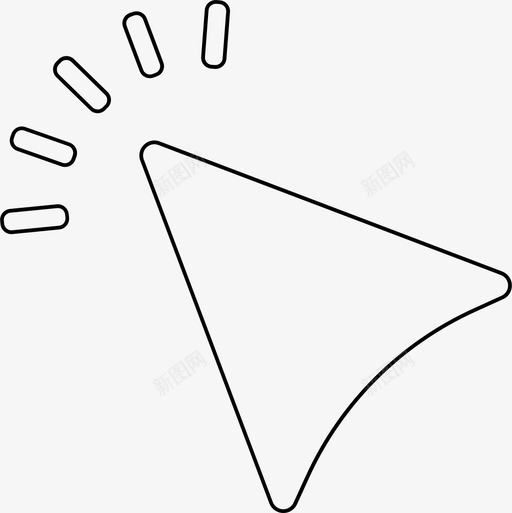 光标鼠标指针选择图标svg_新图网 https://ixintu.com 光标 选择 鼠标指针