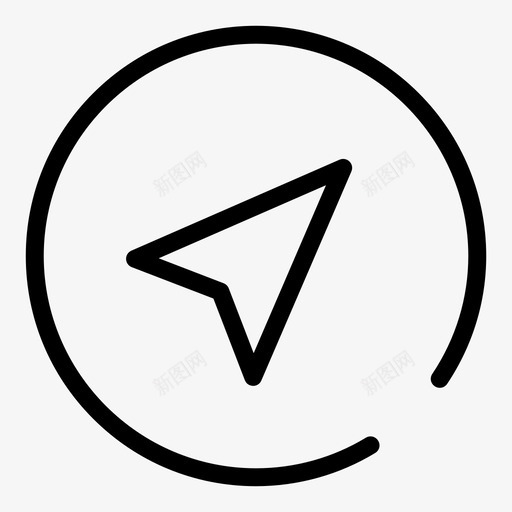 指南针地理位置导航图标svg_新图网 https://ixintu.com 地理位置 导航 指南针 用户界面