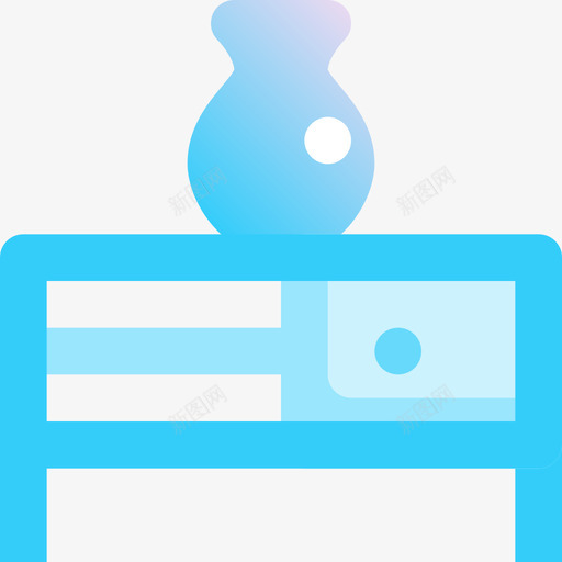 橱柜家具150蓝色图标svg_新图网 https://ixintu.com 家具 橱柜 蓝色