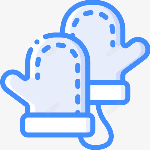 连指手套抚养孩子4蓝色图标svg_新图网 https://ixintu.com 孩子 手套 抚养 蓝色 连指