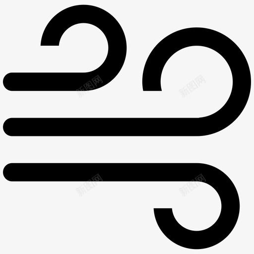 天气-风力状况svg_新图网 https://ixintu.com 天气-风力状况