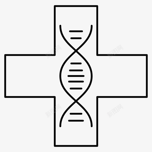 医疗dna医疗标志图标svg_新图网 https://ixintu.com dna 医疗 标志