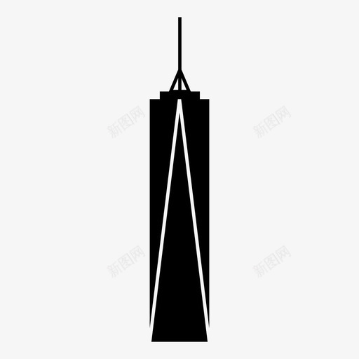 自由塔911美国图标svg_新图网 https://ixintu.com 911 9月11日纪念 一个世界贸易中心 爱国主义 美国 自由塔