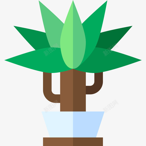 龙血树室内植物20平坦图标svg_新图网 https://ixintu.com 室内 平坦 植物 龙血树