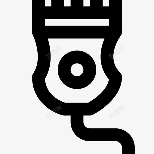 电动剃须刀理发师6直线型图标svg_新图网 https://ixintu.com 理发师6 电动剃须刀 直线型
