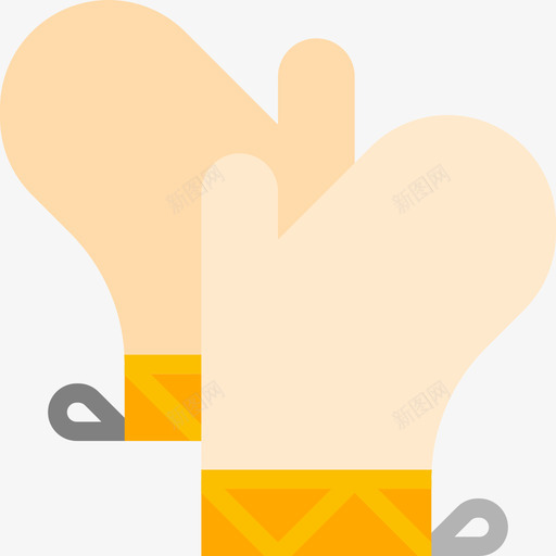 手套厨房59扁平图标svg_新图网 https://ixintu.com 厨房 扁平 手套
