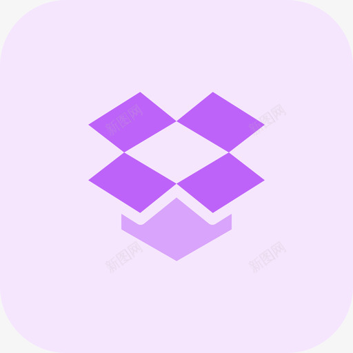 Dropbox社交标志tritone图标svg_新图网 https://ixintu.com Dropbox tritone 标志 社交