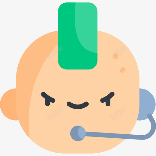 呼叫中心呼叫中心虚拟形象24扁平图标svg_新图网 https://ixintu.com 呼叫中心 呼叫中心虚拟形象24 扁平
