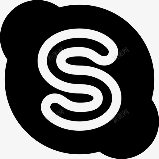 Skype社交媒体110已填充图标svg_新图网 https://ixintu.com Skype 填充 媒体 社交
