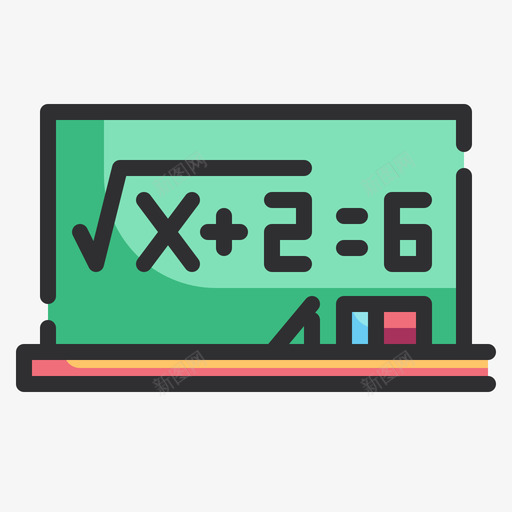 数学大学课程3线颜色图标svg_新图网 https://ixintu.com 大学课程3 数学 线颜色