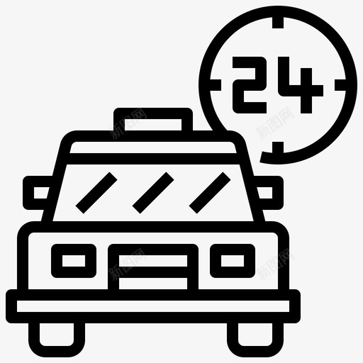 出租车15路直达出租车服务图标svg_新图网 https://ixintu.com 15路 出租车 服务 直达