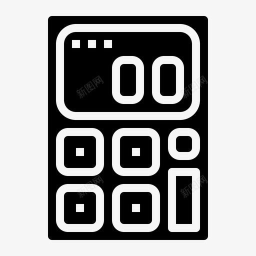 计算器计算器工具实心图标svg_新图网 https://ixintu.com 实心 工具 计算器