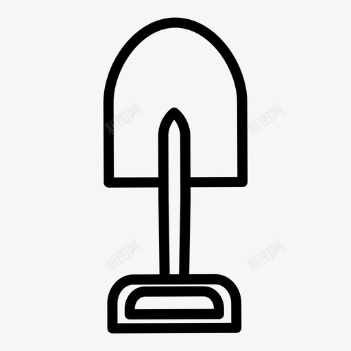 铲子建筑工人挖掘图标svg_新图网 https://ixintu.com 工作 工具 建筑工人 挖掘 铲子